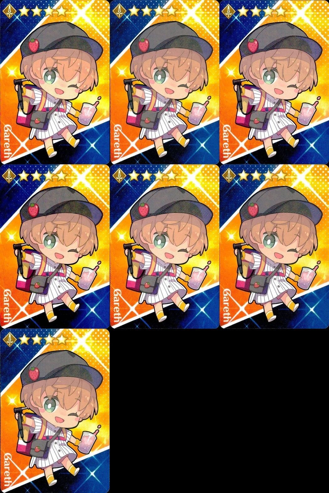 FGO ガレス 野球ユニフォーム リヨ カード 7枚セット まとめ売り Fate まとめ カード