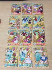ディズニー マジックキャッスル ミニー・デイジー・アリス・白雪姫 コーデ4種 12枚セット まとめ売り bp213 so3 サムネイル 1