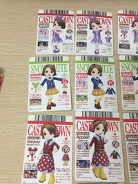 ディズニー マジックキャッスル ミニー・デイジー・アリス・白雪姫 コーデ4種 12枚セット まとめ売り bp213 so3 サムネイル 11