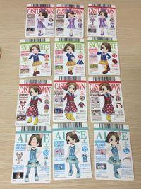 ディズニー マジックキャッスル ミニー・デイジー・アリス・白雪姫 コーデ4種 12枚セット まとめ売り bp213 so3 サムネイル 8