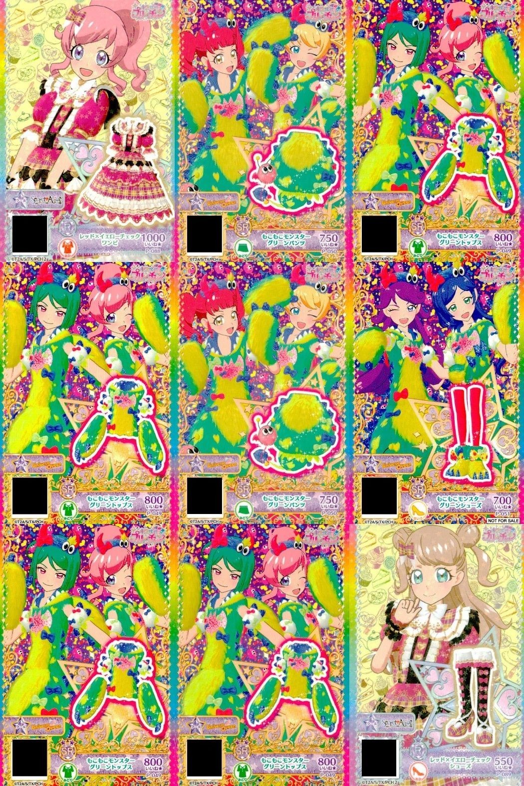 Pri Chan Pricket Mokumoku Monster Card Lot