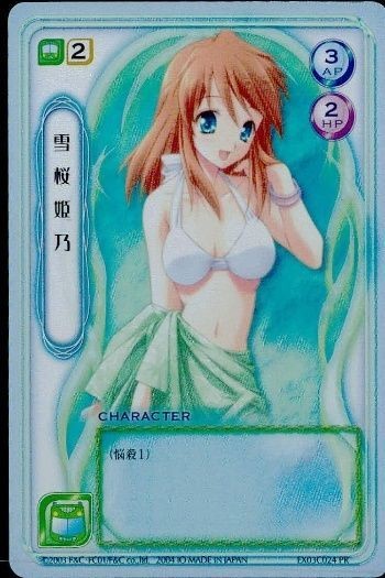 キラ F&C TCG 雪桜姫乃 水着 PR プロモ Canvas2 美少女 トレカ FCTCG PR キラ カード