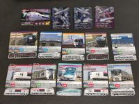 電車でGO!!キッズ カード まとめ売り 14枚セット シンカリオン E5系はやぶさ E259系成田エクスプレス 225系新快速 E655系なごみ 281系はるか 313系 683系サンダーバード JR東日本 JR西日本 JR東海 鉄道 サムネイル 1