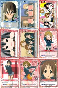 けいおん プレシャスメモリーズ 平沢唯 真鍋和 平沢憂 赤系 9枚セット プレメモ まとめ カード