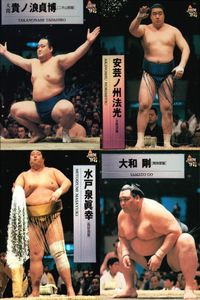 BBM 97 大相撲カード 貴ノ浪 水戸泉 安芸ノ州 4枚セット 力士 まとめ まとめ カード
