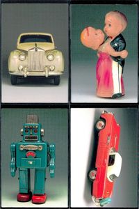 TIN TOYS 1996 カード 4枚セット スモーキングロボット レトロ まとめ カード サムネイル 1