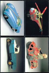 TIN TOYS 1996 カード 4枚セット ドリームカー ミツビシ三輪 まとめ カード サムネイル 1