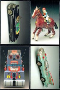 TIN TOYS 1996 カード 4枚セット ロボタンクZ アトムジェット レトロ まとめ カード サムネイル 1