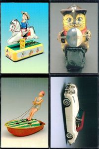 TIN TOYS 1996 動物 車 ブリキ トレカ 4枚まとめ セット レトロ まとめ カード サムネイル 1