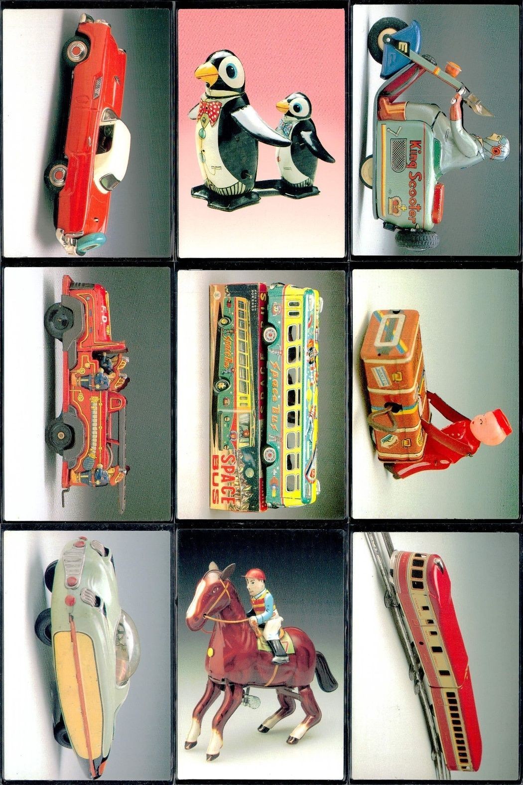 TIN TOYS collection カード 9枚セット レトロ 玩具 車 まとめ まとめ カード