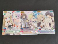 ヴィクトリースパーク 僕は友達が少ない はがない 3枚セット 柏崎星奈 三日月夜空 羽瀬川小鳩 高山マリア いがみ合う星奈＆夜空 魔王と神の使徒 VS ブシロード TCG ブリキ 隣人部 まとめ売り サムネイル 1