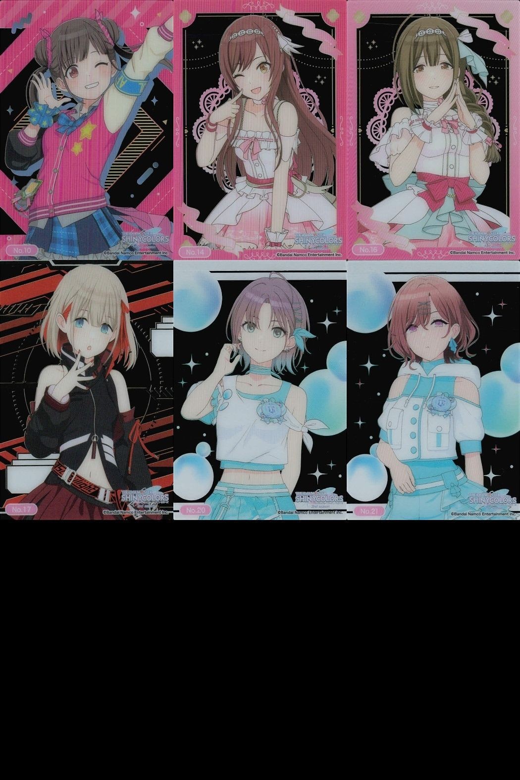アイドルマスター シャイニーカラーズ シャニマス クリアカード 浅倉透 樋口円香 芹沢あさひ 甘奈 セット まとめ まとめ カード