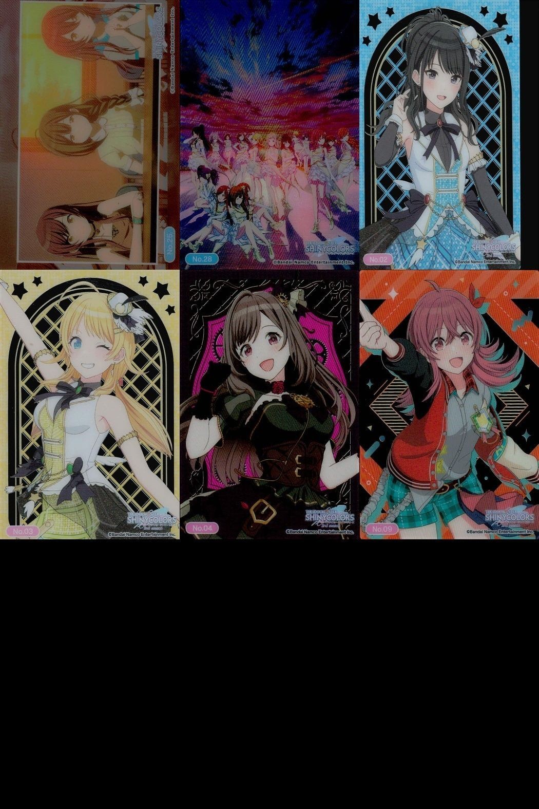 アイドルマスター シャイニーカラーズ シャニマス クリアカード 櫻木真乃 月岡恋鐘 小宮果穂 全員集合 セット まとめ まとめ カード
