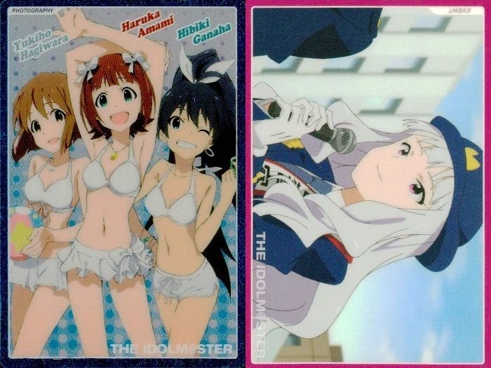アイドルマスター ウエハース アイマス アニマス 水着 警察署長 2枚セット 春香 雪歩 響 貴音 まとめ まとめ カード