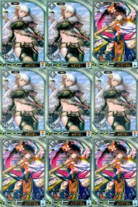 R レア 英傑大戦 楊氏 千葉さな子 9枚まとめセット R 人気武将 カード カード まとめ キラ サムネイル 1