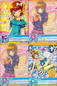 プリキュア データカードダス プリキュア DCD 明堂院いつき バレンタイン等 ハートキャッチ 4枚まとめ カード まとめ サムネイル 1