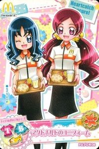 Precure Data Carddass McDonald's Promo Tsubomi Erika サムネイル 1