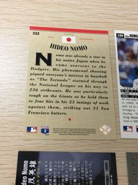 野茂英雄 1995年 ルーキーカード 4枚セット ドジャース Zenith他 カード まとめ サムネイル 14