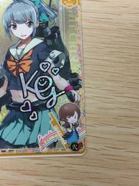 艦これ アーケード 夕張 火力↑ サイン入り カード 1MYB フレーム SEGA セガ DMM KADOKAWA 角川 カード サムネイル 5