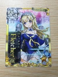 艦これ アーケード Fletcher フレッチャー 改【六周年仕様オリジナルフレーム】 SEGA セガ DMM KADOKAWA 角川 カード サムネイル 1