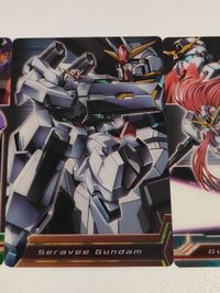 機動戦士ガンダム00 ティエリア・アーデ セラヴィー ガンダムナドレ カード 3枚セット 森永 ウエファーチョコ 00 ガンダム00 ダブルオー キャラクターカード モビルスーツ 描き下ろし 当時物 レア コレクション まとめ売り サムネイル 3