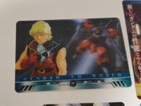 機動戦士ガンダム 森永ウエハースカード 4枚セット シャア・アズナブル クワトロ・バジーナ ハマン・カーン マシュマー・セロ 赤い彗星 百式 サザビー 名台詞 見せてもらおうか新しいガンダムの性能とやらを レトロ カードダス 当時物 サムネイル 2