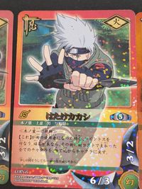 NARUTO/ナルト カードゲーム はたけカカシ 6枚セット 雷切 マイト・ガイ うみのイルカ 写輪眼 サムネイル 6