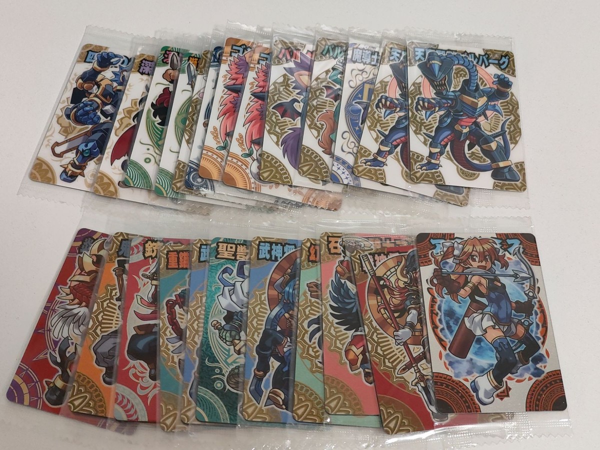 【内袋未開封】神羅万象チョコ 天地神明の章 カード まとめ売り 22枚セット アルテミス アムニスタ ヘルマティオ セベク など キラ レア 食玩 ウエハース バンダイ レトロ