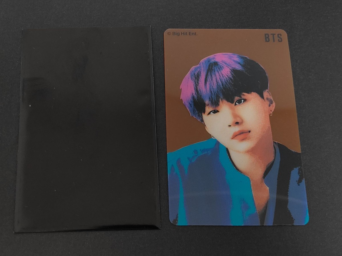 BTS SUGA コンタクトレンズ付属の透明トレカ DNA MTPR