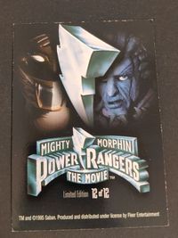 Power Rangers Tengu Warrior Limited Trading Card 12/12 サムネイル 2