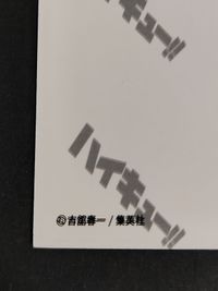 【エラーカード】裏面ダブルプリント ハイキュー カード 原画 カード 烏野高校 日向翔陽 澤村大地 清水潔子 サムネイル 3