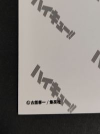 【エラーカード】裏面ダブルプリント ハイキュー カード 原画 カード 烏野 伊達工 日向 月島 黄金川 二口 作並 サムネイル 3