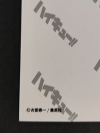 【エラーカード】裏面ダブルプリント 10th クロニクル ハイキュー フォト カード 烏野 日向翔陽 鴎台 星海光来 春高 対決 原作絵 サムネイル 3