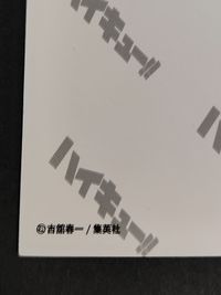 【エラーカード】裏面ダブルプリント 10th クロニクル ハイキュー フォト カード 烏野3年 澤村 菅原 東峰 清水 卒業 サムネイル 3