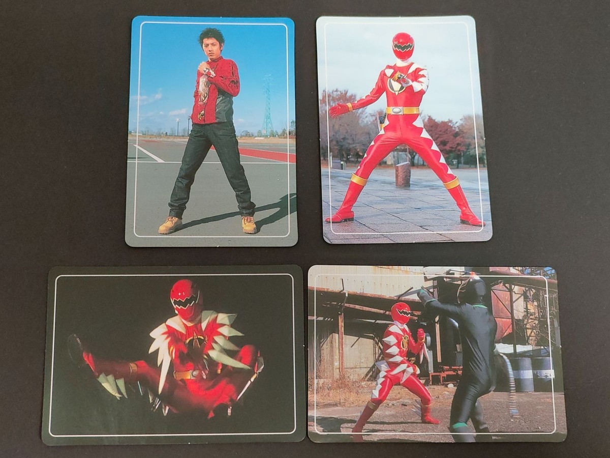 Abaranger Super Sentai Card Set 4 Abaré Red Kira Holo
