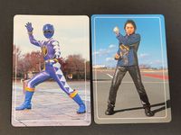 eb334【爆竜戦隊アバレンジャー】カード 2枚セット アバレブルー 三条幸人 (俳優：冨田翔) トップ製菓