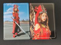 eb334【爆竜戦隊アバレンジャー】破壊の使徒ジャンヌ (桜井真子) トップ製菓 カード 2枚セット