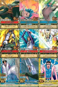 One Piece Berry Match Card Lot Crocodile Aokiji Garp Set