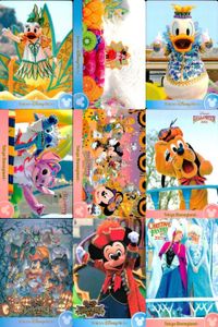 ディズニー コレクション カード まとめ TDR ディズニー コレカ 2015 夏 秋冬 9枚 まとめ売り サムネイル 1