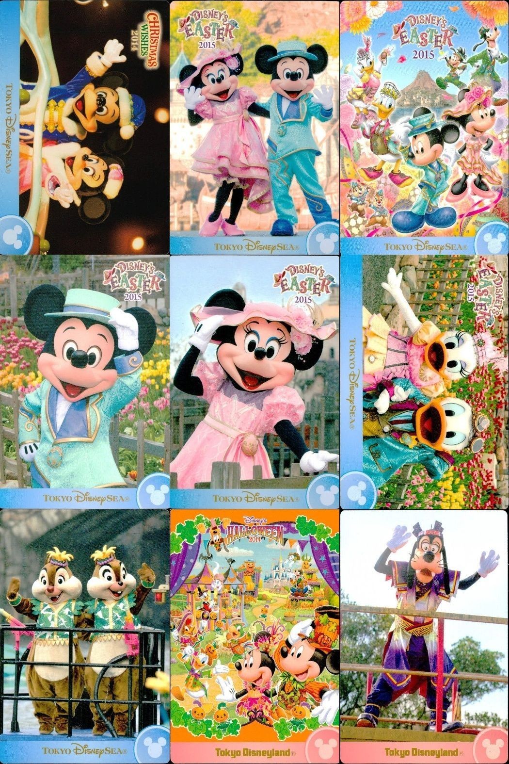 ディズニー コレクション カード まとめ TDR ディズニー コレカ イースター 夏祭り 他 9枚 まとめ