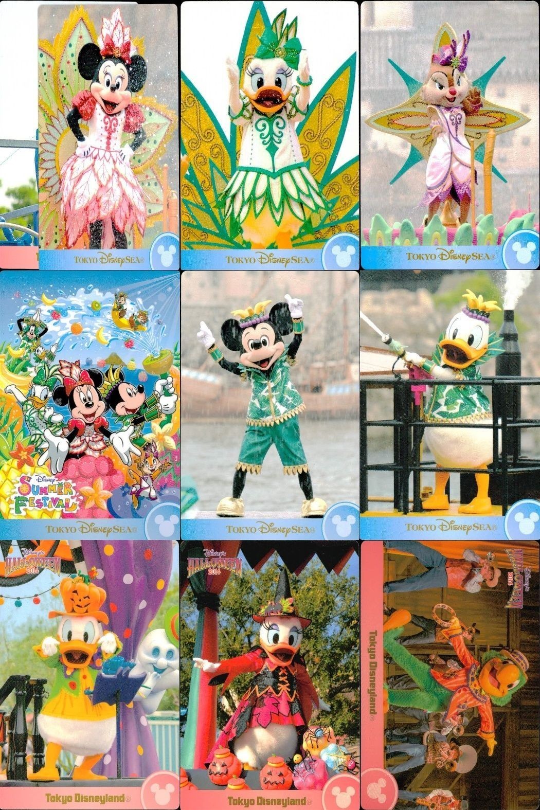 ディズニー コレクション カード まとめ ディズニー TDR コレカ 2014 夏祭り サマー 9枚セット