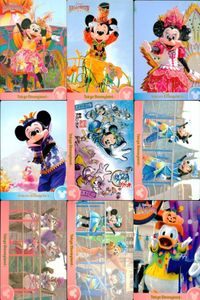 Disney Collection Card Lot TDR 2015 2014 9 Cards サムネイル 1