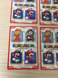 スーパーマリオブラザーズ カード まとめ スーパーマリオブラザーズ 1985 スーパーマリオワールド 1990 キラー マリオ ヨッシー ハンマーブロス パックンフラワー 4枚 不明 食玩 ウエハース サムネイル 8