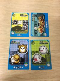 スーパー マリオワールド カード まとめ キャラクター キラー バナナチャン チョロプー テレサ 4枚 不明 食玩 サムネイル 1