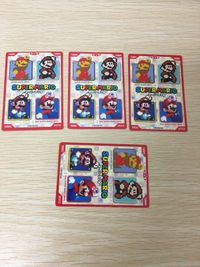 スーマリ スーパーマリオワールド カード まとめ キャラクター ファイアマリオ スーパーマリオ マントマリオ カメック 4枚 不明 食玩 ウエハース サムネイル 6