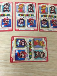 スーマリ スーパーマリオワールド カード まとめ キャラクター ファイアマリオ スーパーマリオ マントマリオ カメック 4枚 不明 食玩 ウエハース サムネイル 10