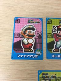 スーマリ スーパーマリオワールド カード まとめ キャラクター ファイアマリオ スーパーマリオ マントマリオ カメック 4枚 不明 食玩 ウエハース サムネイル 5