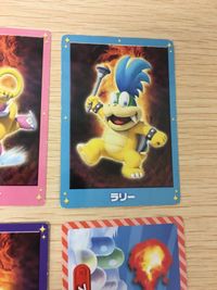 ニュースーパー マリオブラザーズU カード まとめ キャラクター ウェンディ ラリー レミー ファイアパックン 4枚 トップ 食玩 ウエハース サムネイル 4