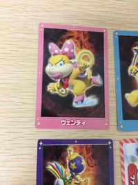 ニュースーパー マリオブラザーズU カード まとめ キャラクター ウェンディ ラリー レミー ファイアパックン 4枚 トップ 食玩 ウエハース サムネイル 5