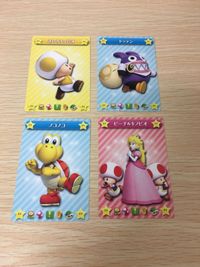Mario U New Super Card Lot Toad Koopa Peach 4 Cards サムネイル 1